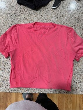 lululemon athletica Short Sleeve Crew Tee in Coral